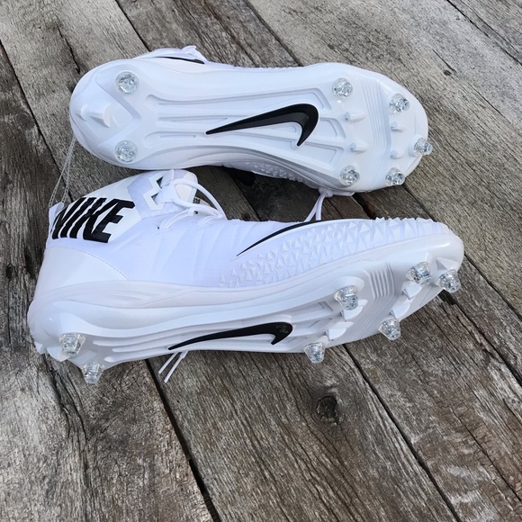 Nike Forced Savage Black on White Football Cleats - Picture 3 of 6